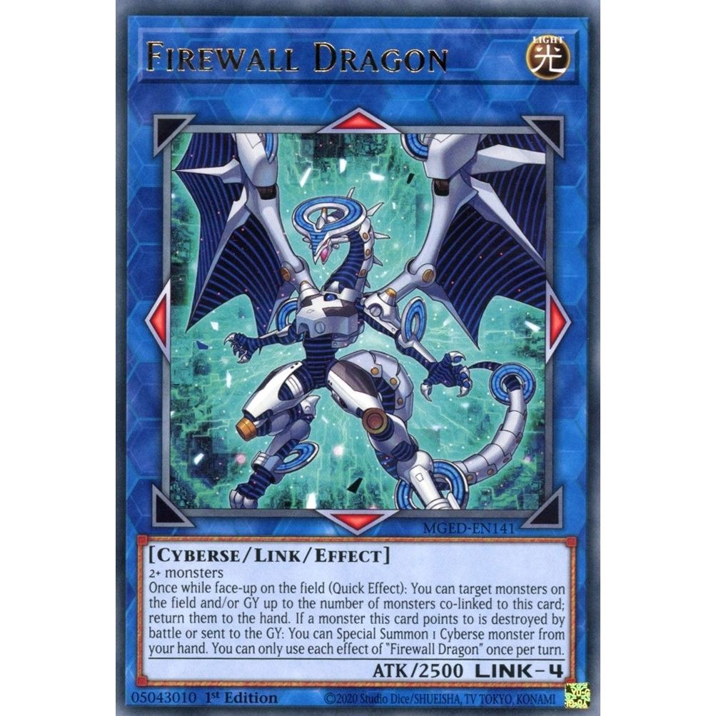 Image for Firewall Dragon (Teal Original Art) (MGED-EN141) (MGED) - YuGiOh