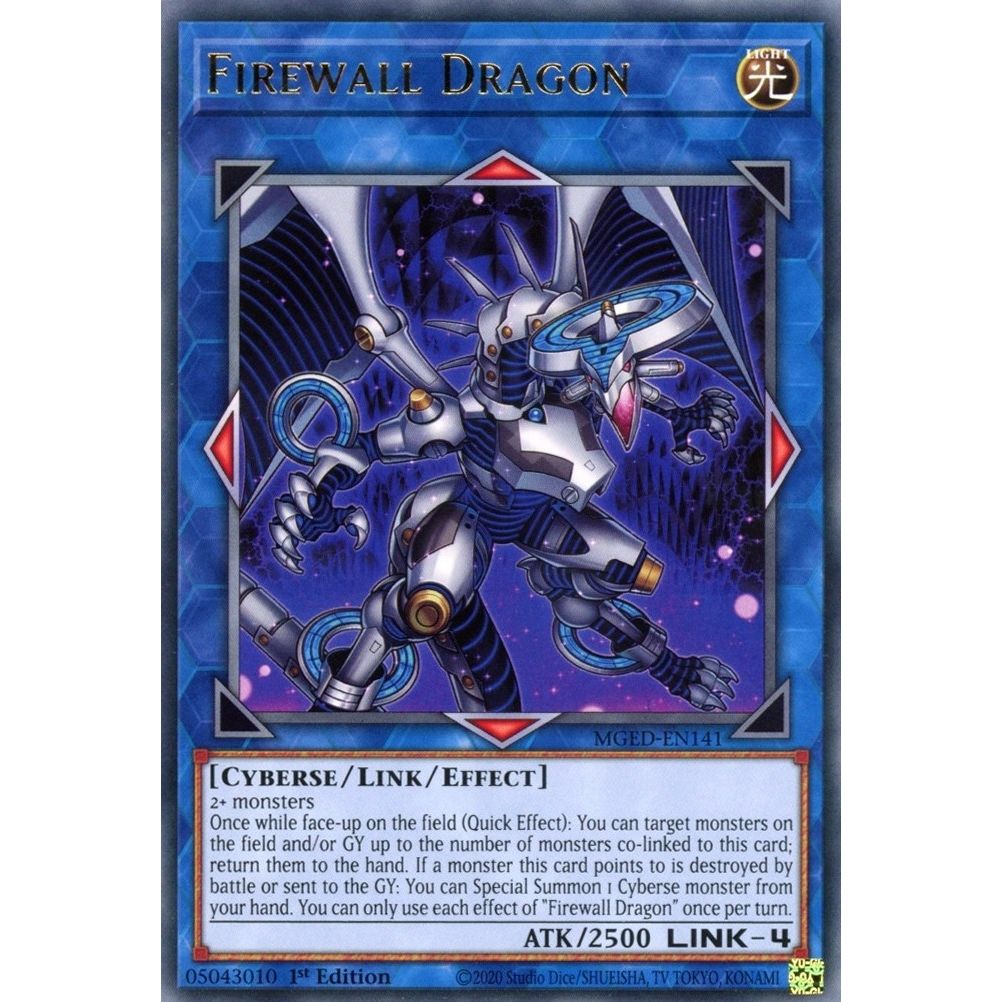 Image for Firewall Dragon (Purple Alternate Art) (MGED-EN141) (MGED) - YuGiOh