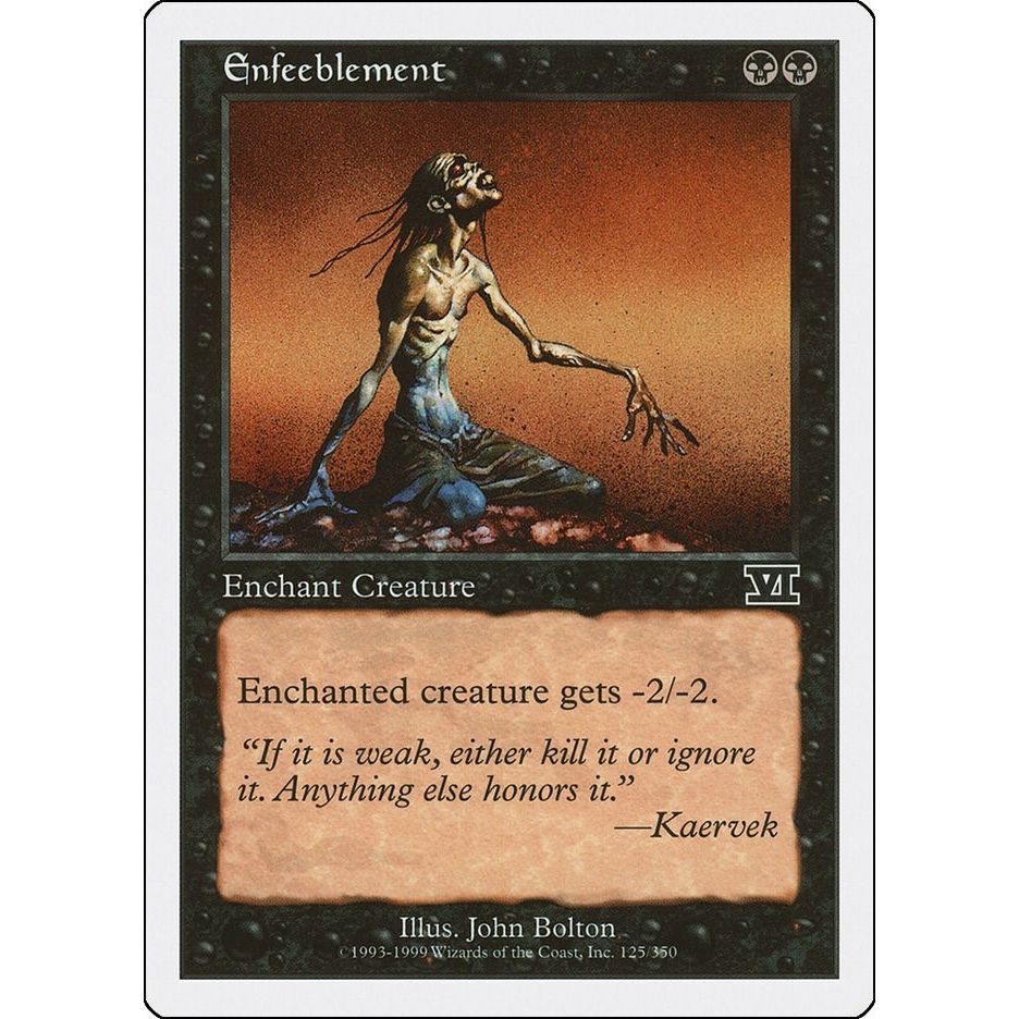 Image for Enfeeblement (125) (6ED) - Magic: The Gathering
