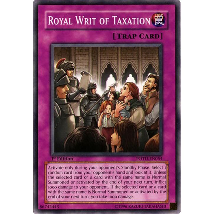 Image for Royal Writ of Taxation (POTD-EN054) - YuGiOh