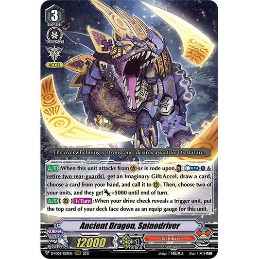 Image for Ancient Dragon, Spinodriver (D-VS02/029EN) (D-VS02) - Cardfight Vanguard