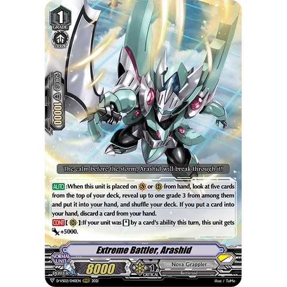 Image for Extreme Battler, Arashid (D-VS02/040EN) (D-VS02) - Cardfight Vanguard
