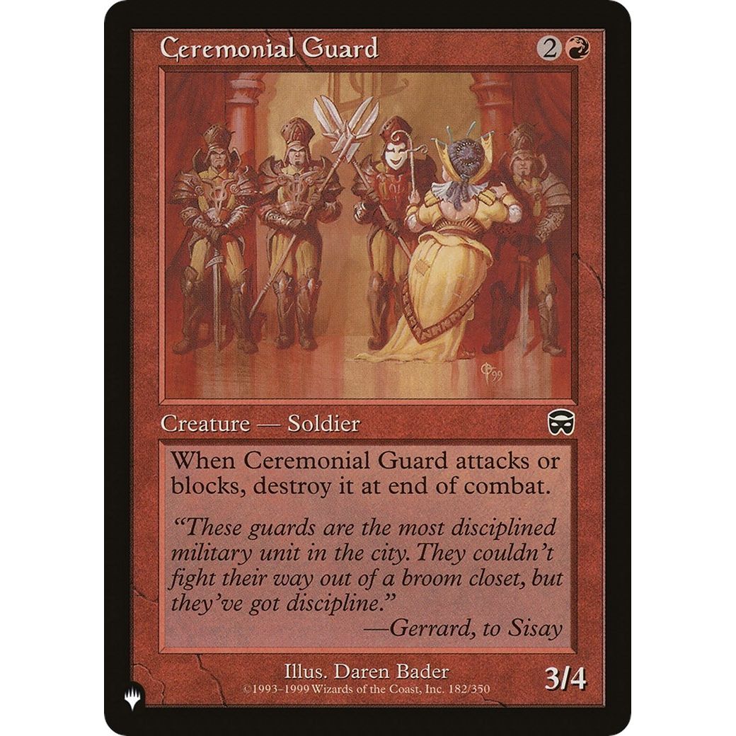 Image for Ceremonial Guard (182/350) (LIST) - Magic: The Gathering