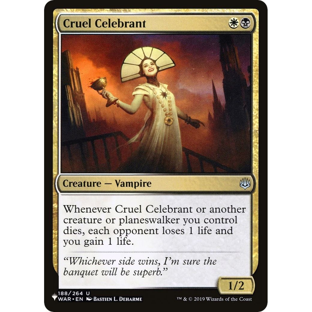 Image for Cruel Celebrant (188/264) (LIST) - Magic: The Gathering