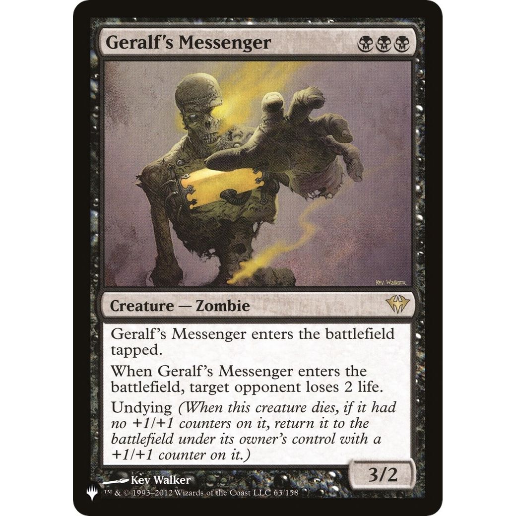 Image for Geralf's Messenger (63/158) (LIST) - Magic: The Gathering