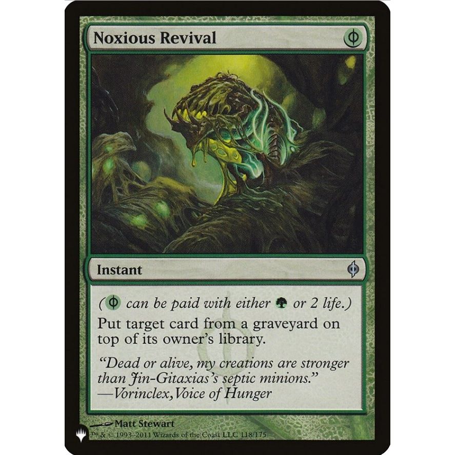 Image for Noxious Revival (118/175) (LIST) - Magic: The Gathering