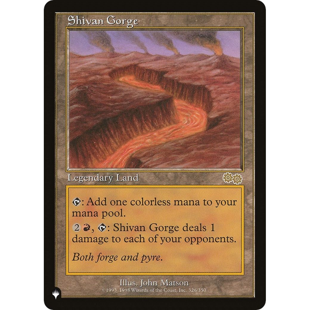 Image for Shivan Gorge (326/350) (LIST) - Magic: The Gathering