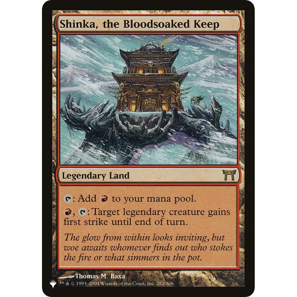 Image for Shinka, the Bloodsoaked Keep (282/306) (LIST) - Magic: The Gathering