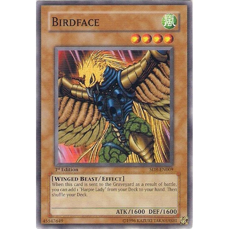 Image for Birdface (SD8-EN009) - YuGiOh