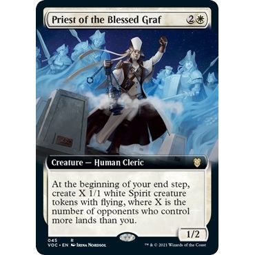 Image for Priest of the Blessed Graf (Extended Art) (45) (VOC) - Magic: The Gathering
