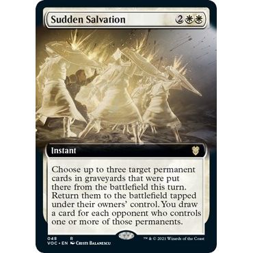 Image for Sudden Salvation (Extended Art) (48) (VOC) - Magic: The Gathering