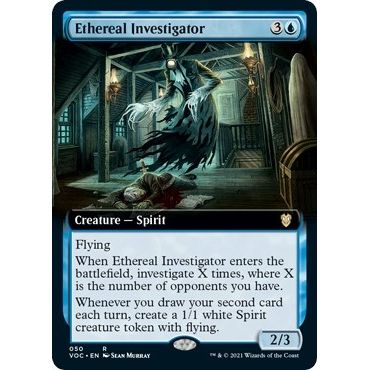 Image for Ethereal Investigator (Extended Art) (50) (VOC) - Magic: The Gathering