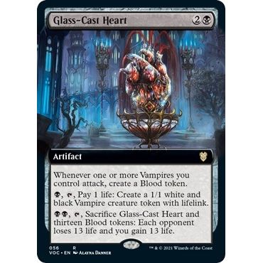 Image for Glass-Cast Heart (Extended Art) (56) (VOC) - Magic: The Gathering