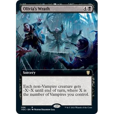 Image for Olivia's Wrath (Extended Art) (58) (VOC) - Magic: The Gathering