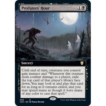 Image for Predators' Hour (Extended Art) (59) (VOC) - Magic: The Gathering