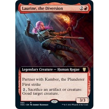 Image for Laurine, the Diversion (Extended Art) (63) (VOC) - Magic: The Gathering