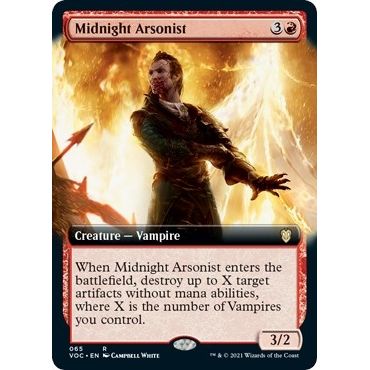 Image for Midnight Arsonist (Extended Art) (65) (VOC) - Magic: The Gathering