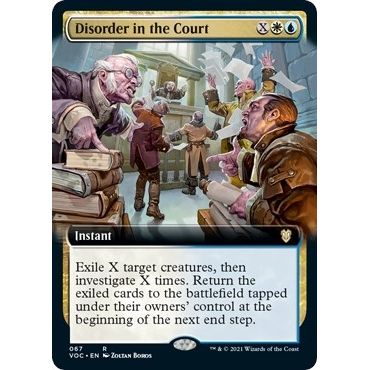 Image for Disorder in the Court (Extended Art) (67) (VOC) - Magic: The Gathering