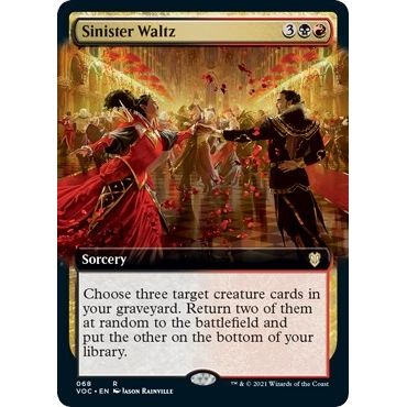 Image for Sinister Waltz (Extended Art) (68) (VOC) - Magic: The Gathering