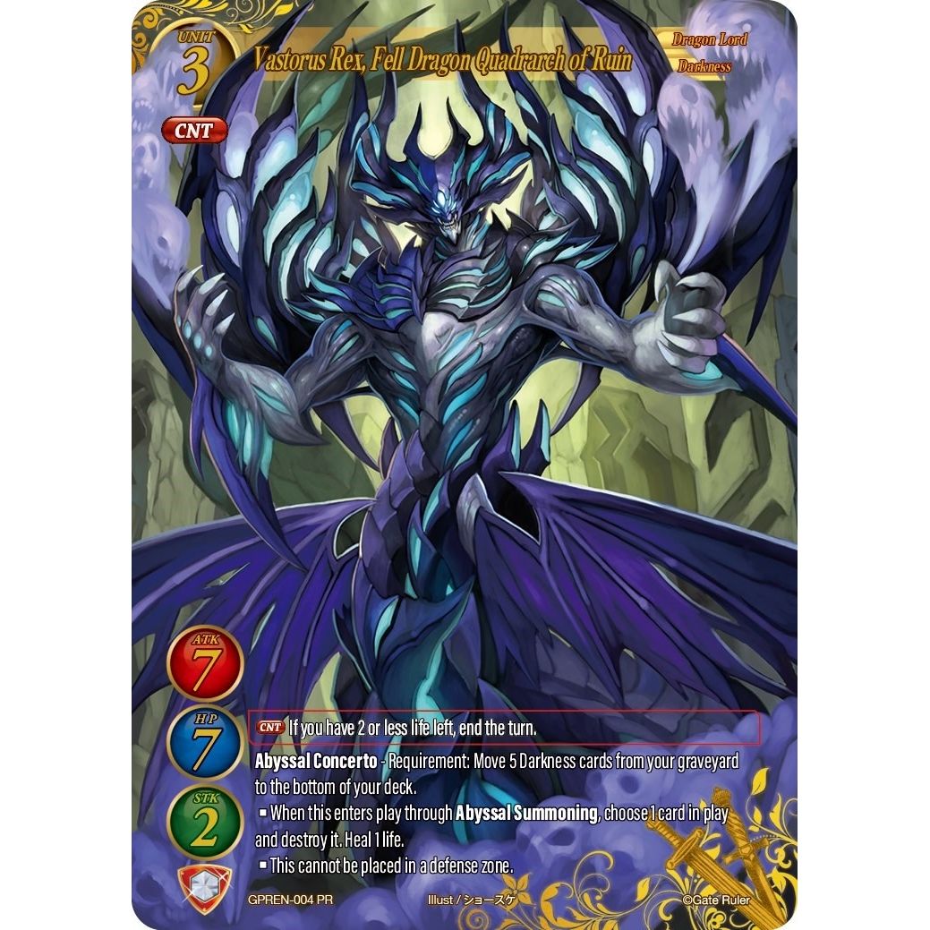 Image for Vastorus Rex, Fell Dragon Quadrarch of Ruin (GPREN-004 PR) (GPR) - Gate Ruler