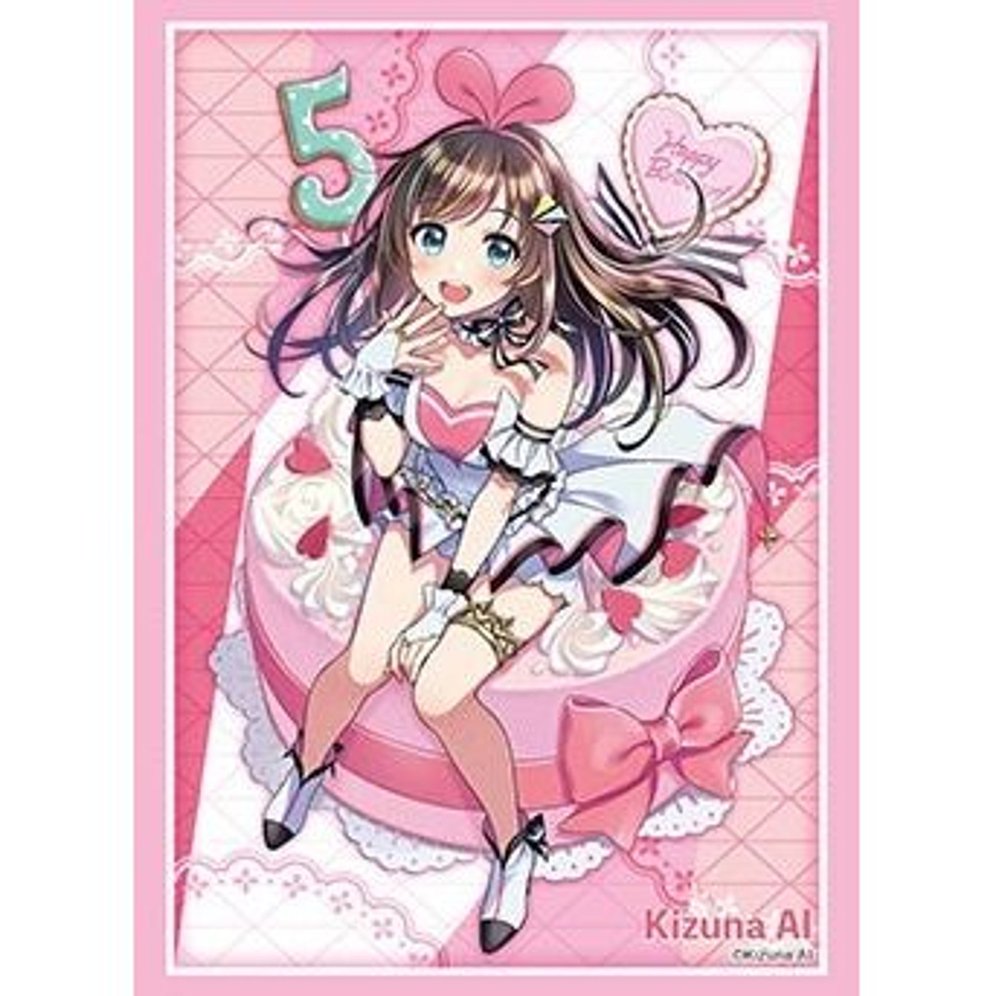 Image for Bushiroad Sleeve Collection HG Vol.3026: "Kizuna AI" 5th Birthday (75-Pack) - Card Sleeves
