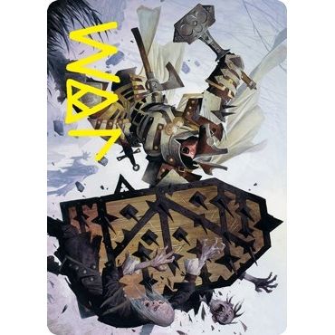 Image for Estwald Shieldbasher Art Card (Gold-Stamped Signature) (9) (ASVOW) - Magic: The Gathering