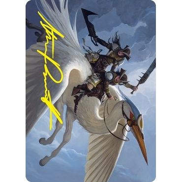 Image for Gryffwing Cavalry Art Card (Gold-Stamped Signature) (11) (ASVOW) - Magic: The Gathering