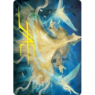Image for Heron-Blessed Geist Art Card (Gold-Stamped Signature) (13) (ASVOW) - Magic: The Gathering