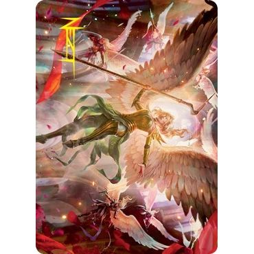 Image for Sigarda's Summons Art Card (Gold-Stamped Signature) (17) (ASVOW) - Magic: The Gathering