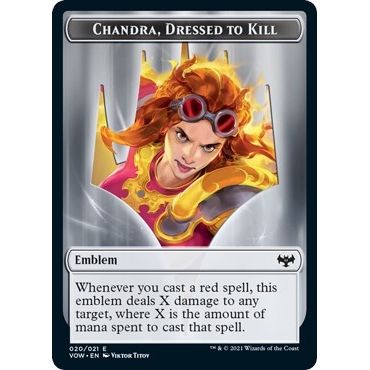 Image for Emblem - Chandra, Dressed to Kill (20) (VOW) - Magic: The Gathering
