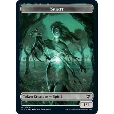 Image for Spirit (001) // Spirit (002) Double-sided Token (1 // 2) (VOC) - Magic: The Gathering