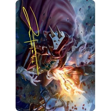 Image for Flame-Blessed Bolt Art Card (Gold-Stamped Signature) (44) (ASVOW) - Magic: The Gathering