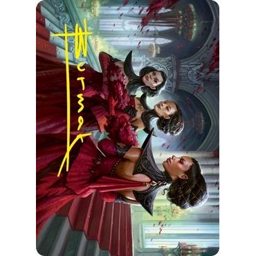 Image for Olivia's Attendants Art Card (Gold-Stamped Signature) (47) (ASVOW) - Magic: The Gathering
