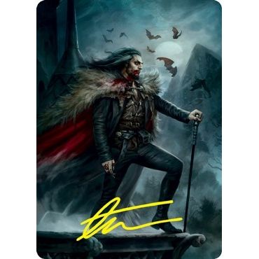 Image for Dracula, Blood Immortal Art Card (Gold-Stamped Signature) (71) (ASVOW) - Magic: The Gathering