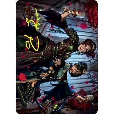 Image for Falkenrath Celebrants (73/81) Art Card (Gold-Stamped Signature) (73) (ASVOW) - Magic: The Gathering