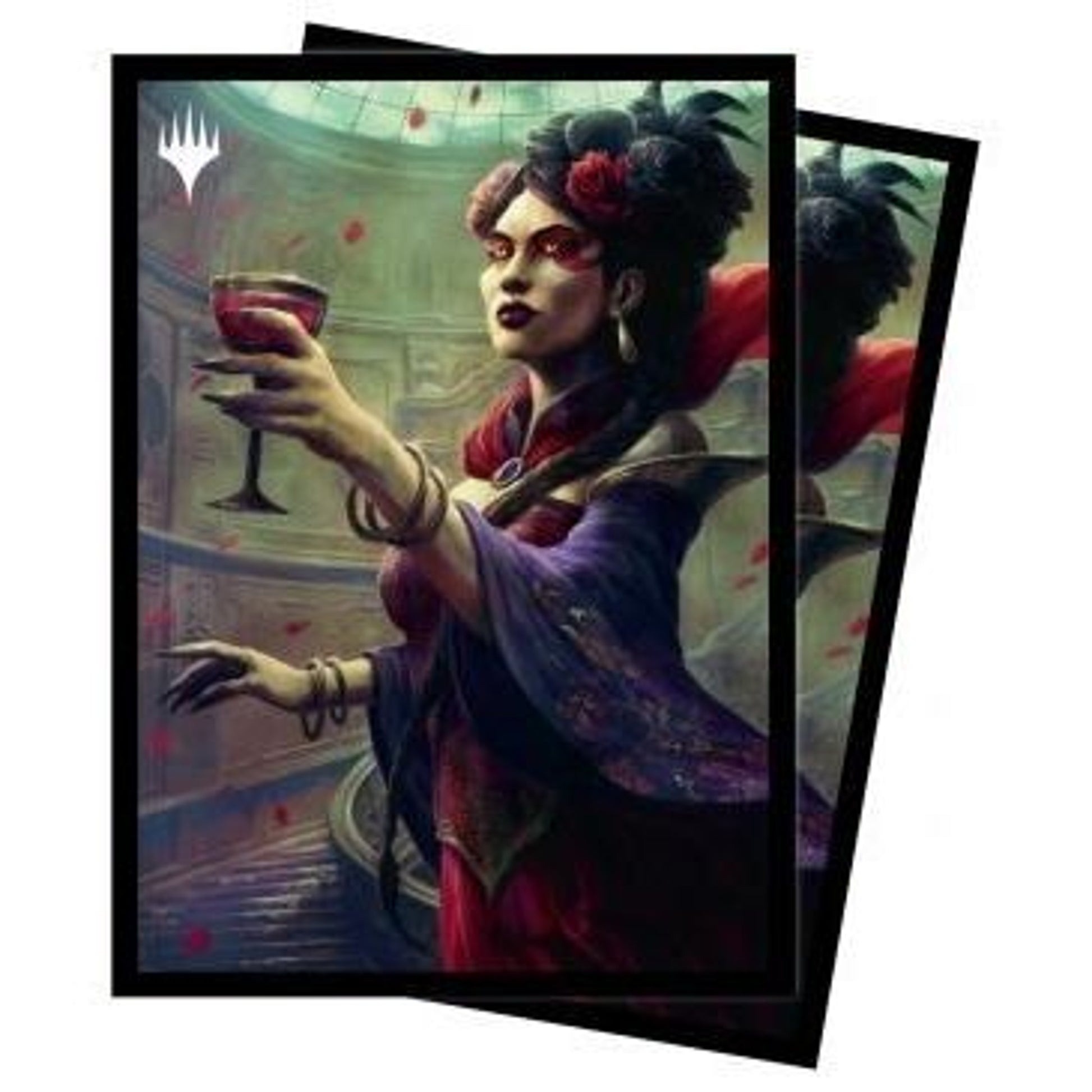 Image for Innistrad: Crimson Vow Henrika, Infernal Seer (V5) Standard Deck Protector sleeves for Magic (100-Pack) - Card Sleeves