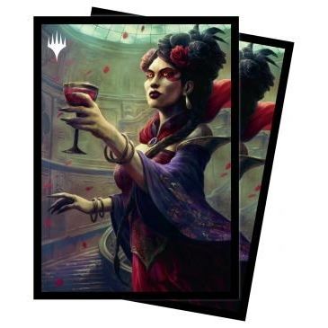 Image for Innistrad: Crimson Vow Henrika, Infernal Seer (V5) Standard Deck Protector sleeves for Magic (100-Pack) - Card Sleeves