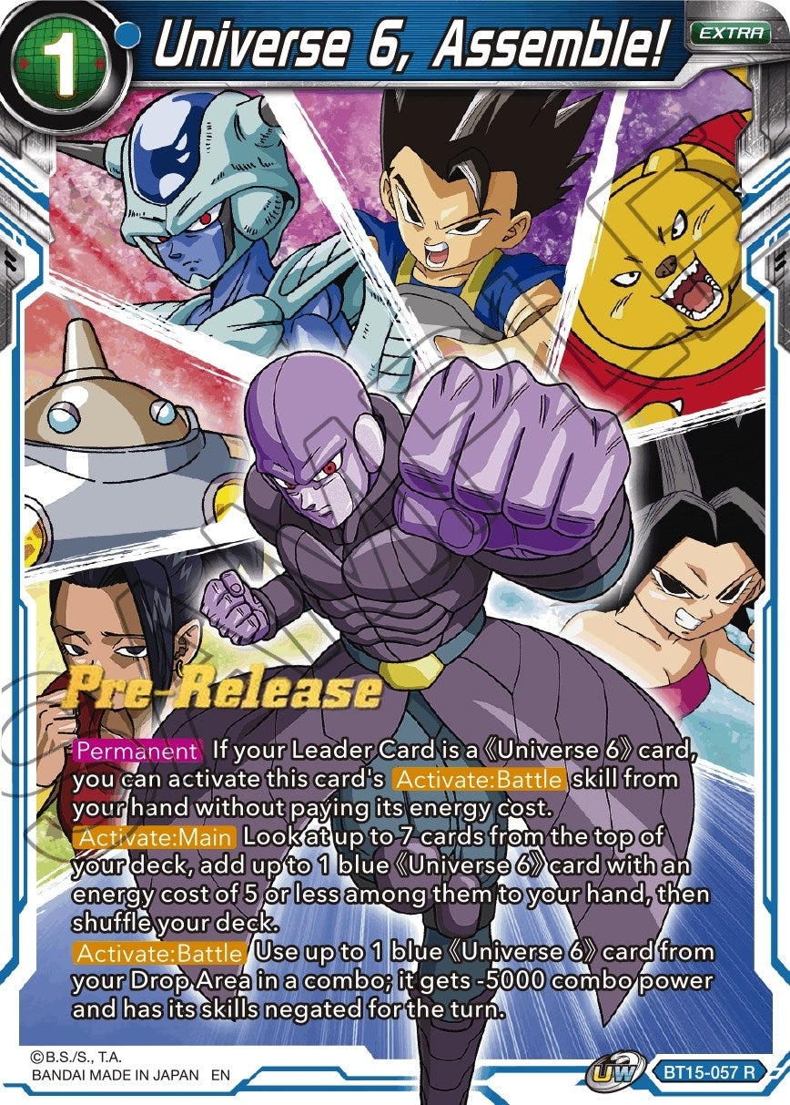 Image for Universe 6, Assemble! (BT15-057) (DBS-B15PRE) - Dragon Ball Super: Masters