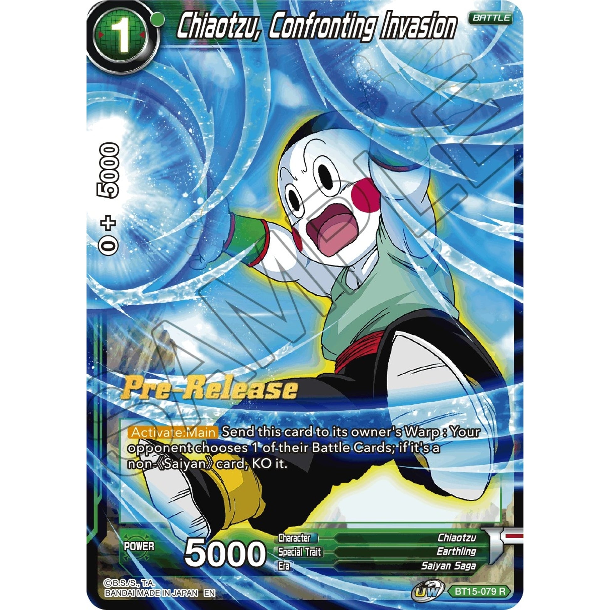 Image for Chiaotzu, Confronting Invasion (BT15-079) (DBS-B15PRE) - Dragon Ball Super: Masters