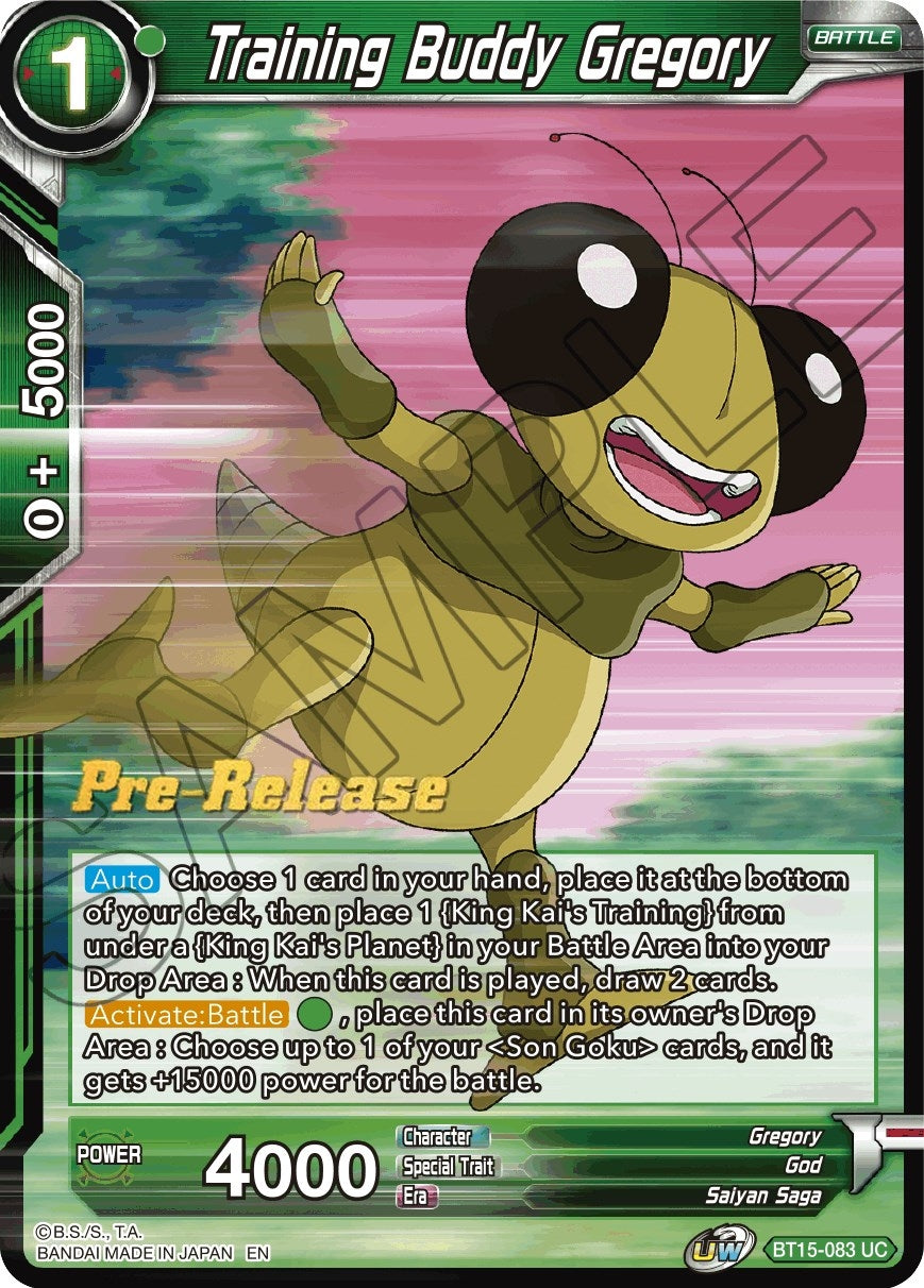 Image for Training Buddy Gregory (BT15-083) (DBS-B15PRE) - Dragon Ball Super: Masters