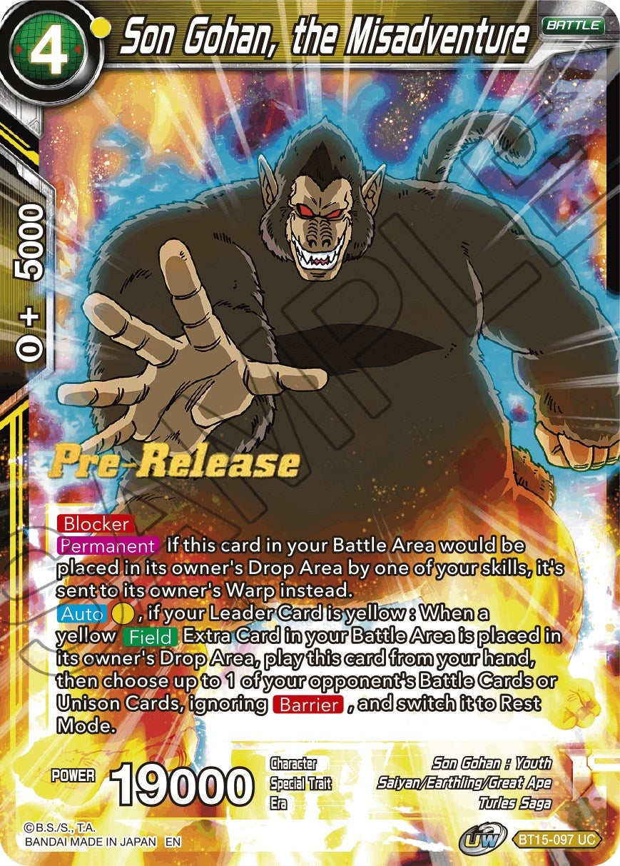 Image for Son Gohan, the Misadventure (BT15-097) (DBS-B15PRE) - Dragon Ball Super: Masters