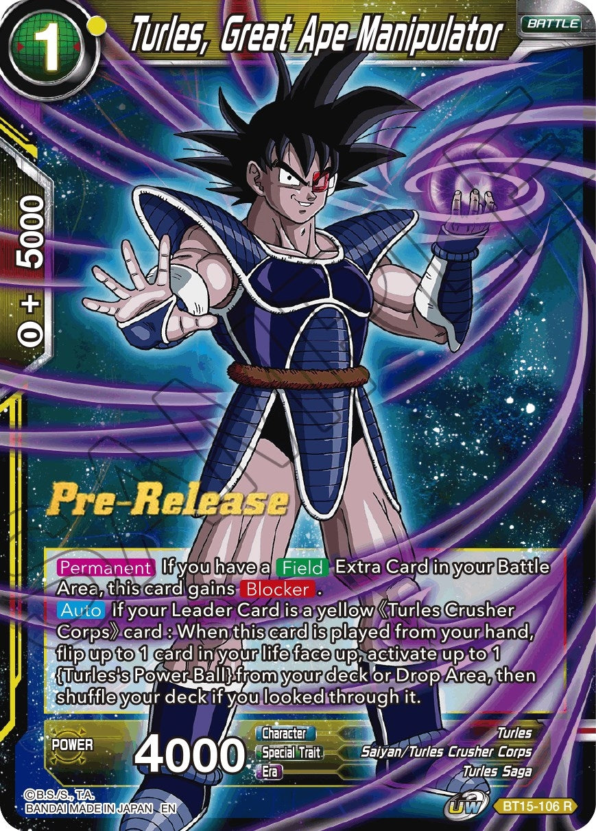 Image for Turles, Great Ape Manipulator (BT15-106) (DBS-B15PRE) - Dragon Ball Super: Masters