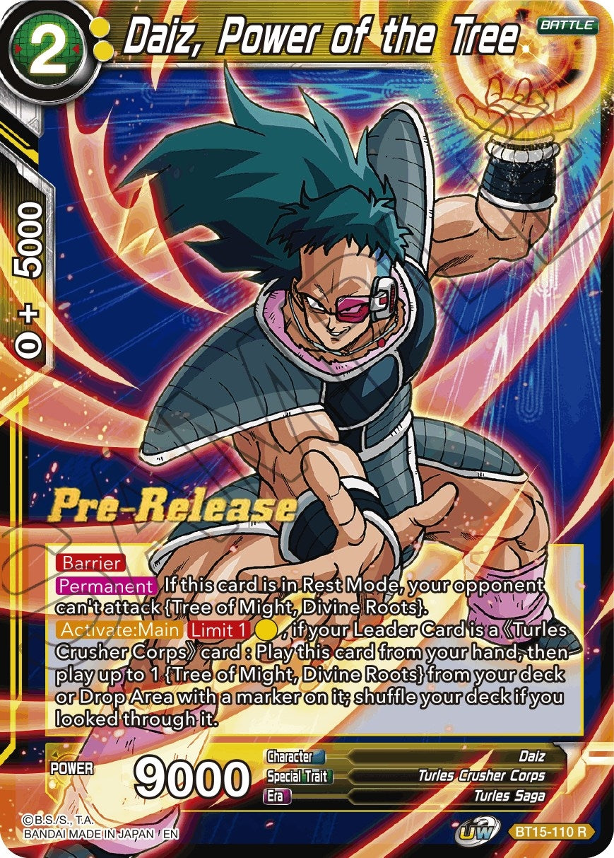 Image for Daiz, Power of the Tree (BT15-110) (DBS-B15PRE) - Dragon Ball Super: Masters