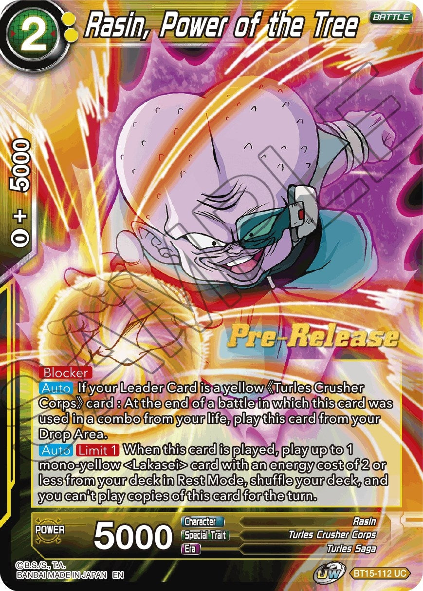 Image for Rasin, Power of the Tree (BT15-112) (DBS-B15PRE) - Dragon Ball Super: Masters
