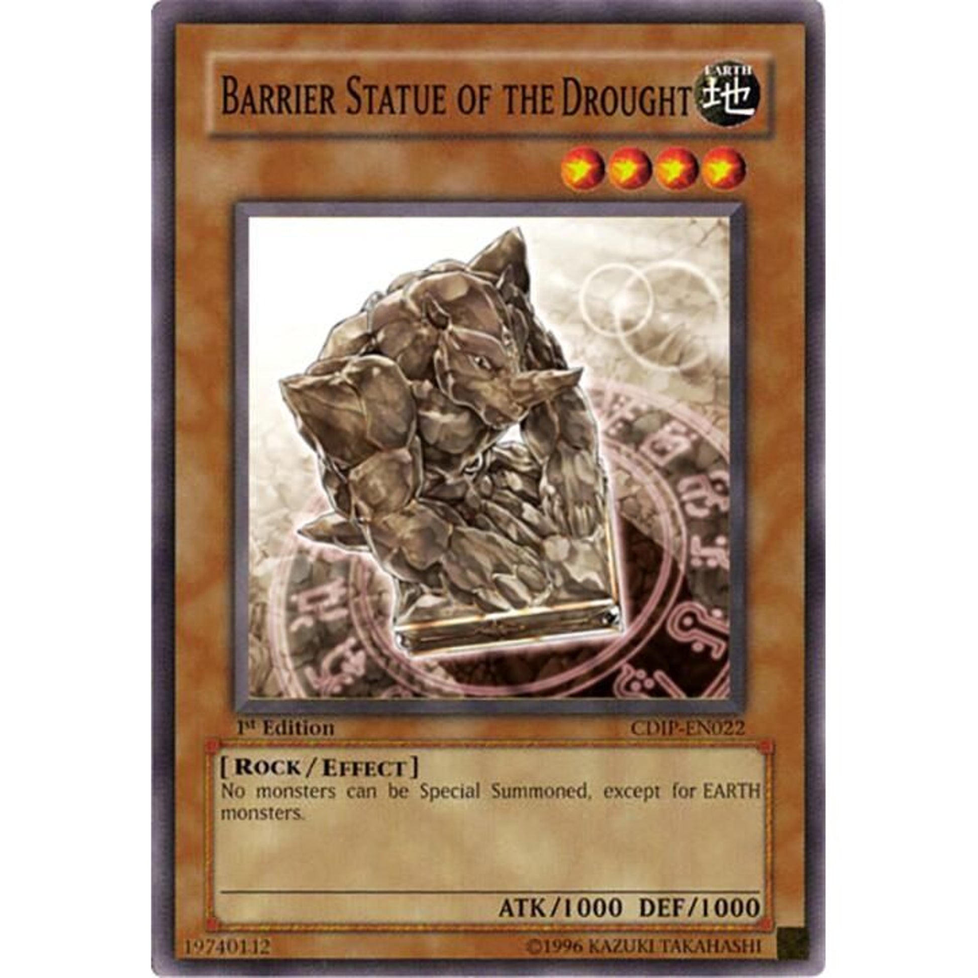 Image for Barrier Statue of the Drought (CDIP-EN022) (CDIP) - YuGiOh