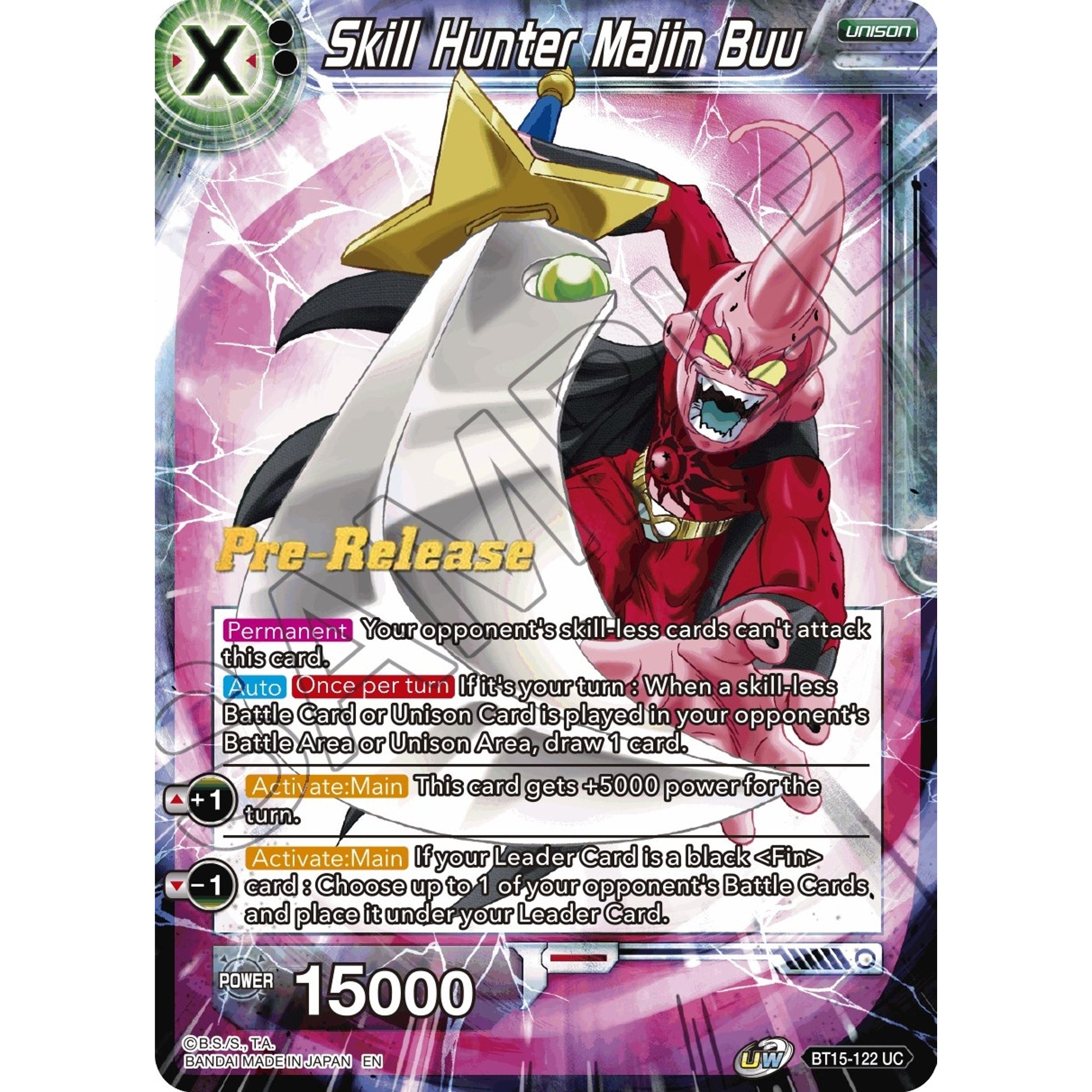 Image for Skill Hunter Majin Buu (BT15-122) (DBS-B15PRE) - Dragon Ball Super: Masters