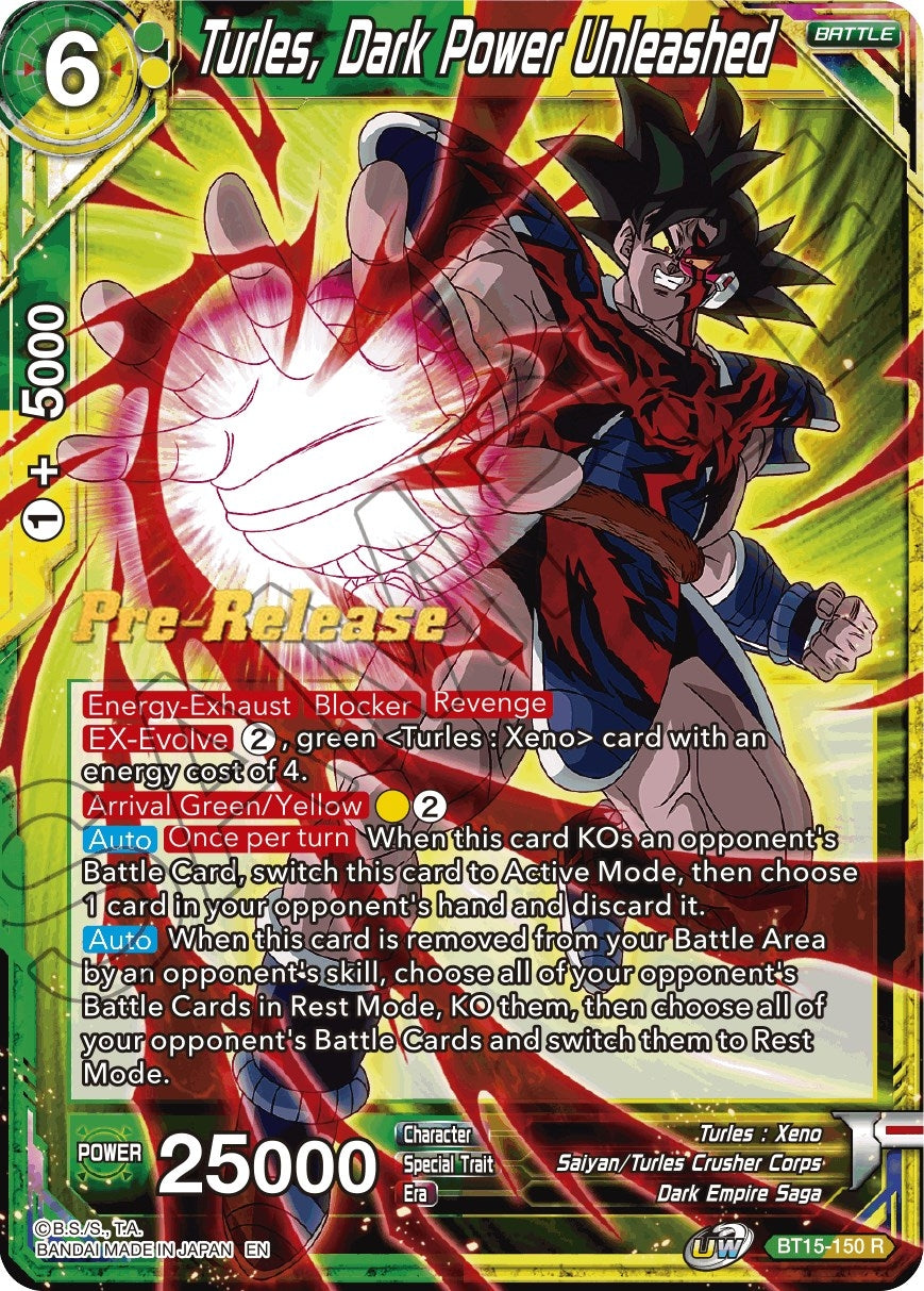 Image for Turles, Dark Power Unleashed (BT15-150) (DBS-B15PRE) - Dragon Ball Super: Masters