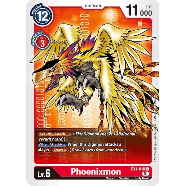 Image for Phoenixmon (EX1-010 U) (EX01) - Digimon Card Game