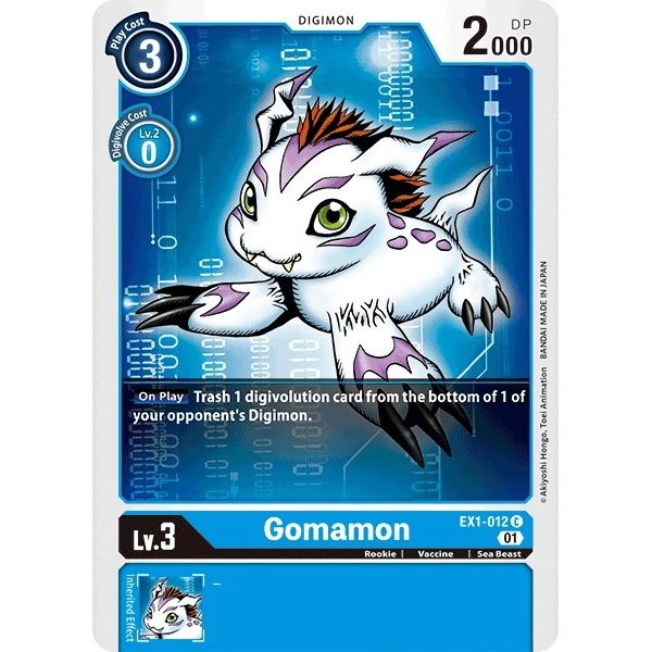 Image for Gomamon (EX1-012 C) (EX01) - Digimon Card Game