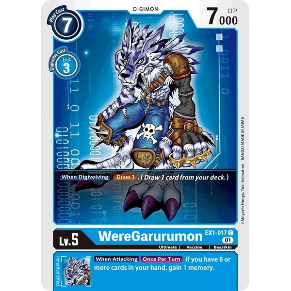 Image for WereGarurumon (EX1-017 C) (EX01) - Digimon Card Game